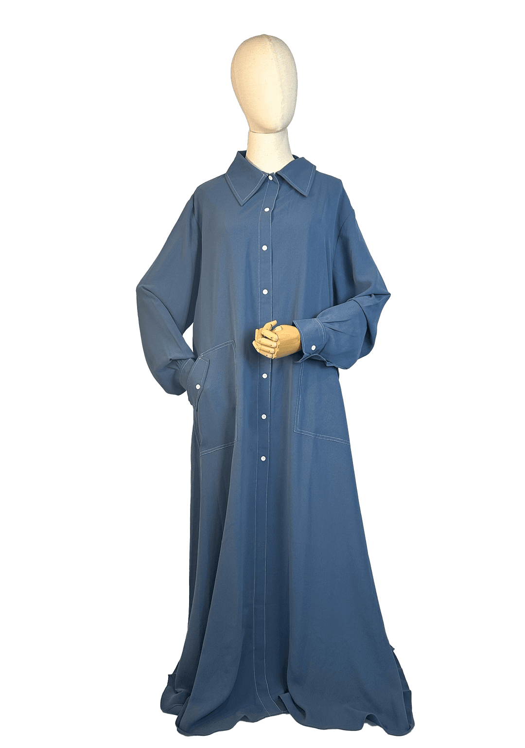 Casual 2pc Jilbab - Deep Blue Sky