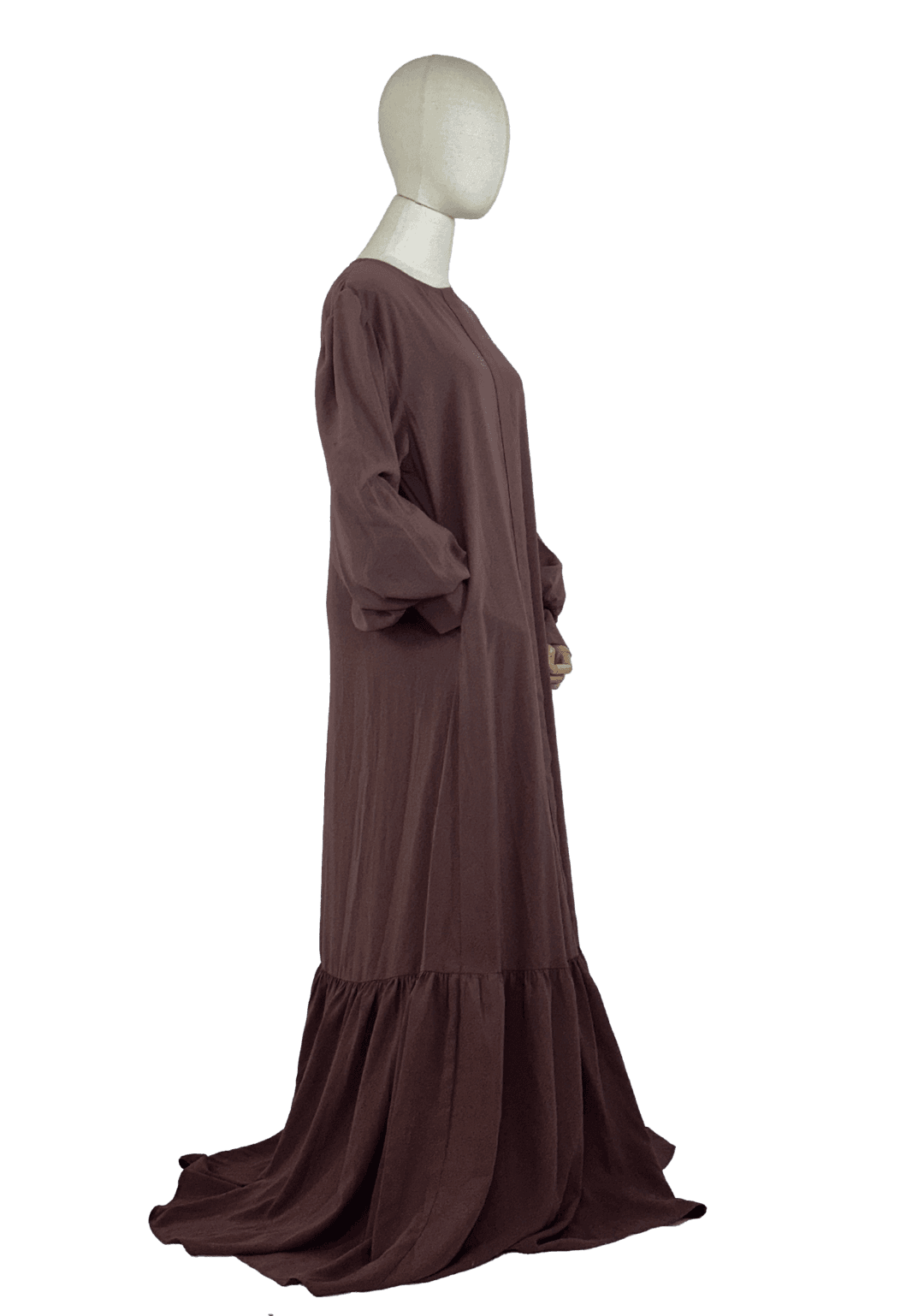 Jamia Fishtail Abaya - Choco Milo