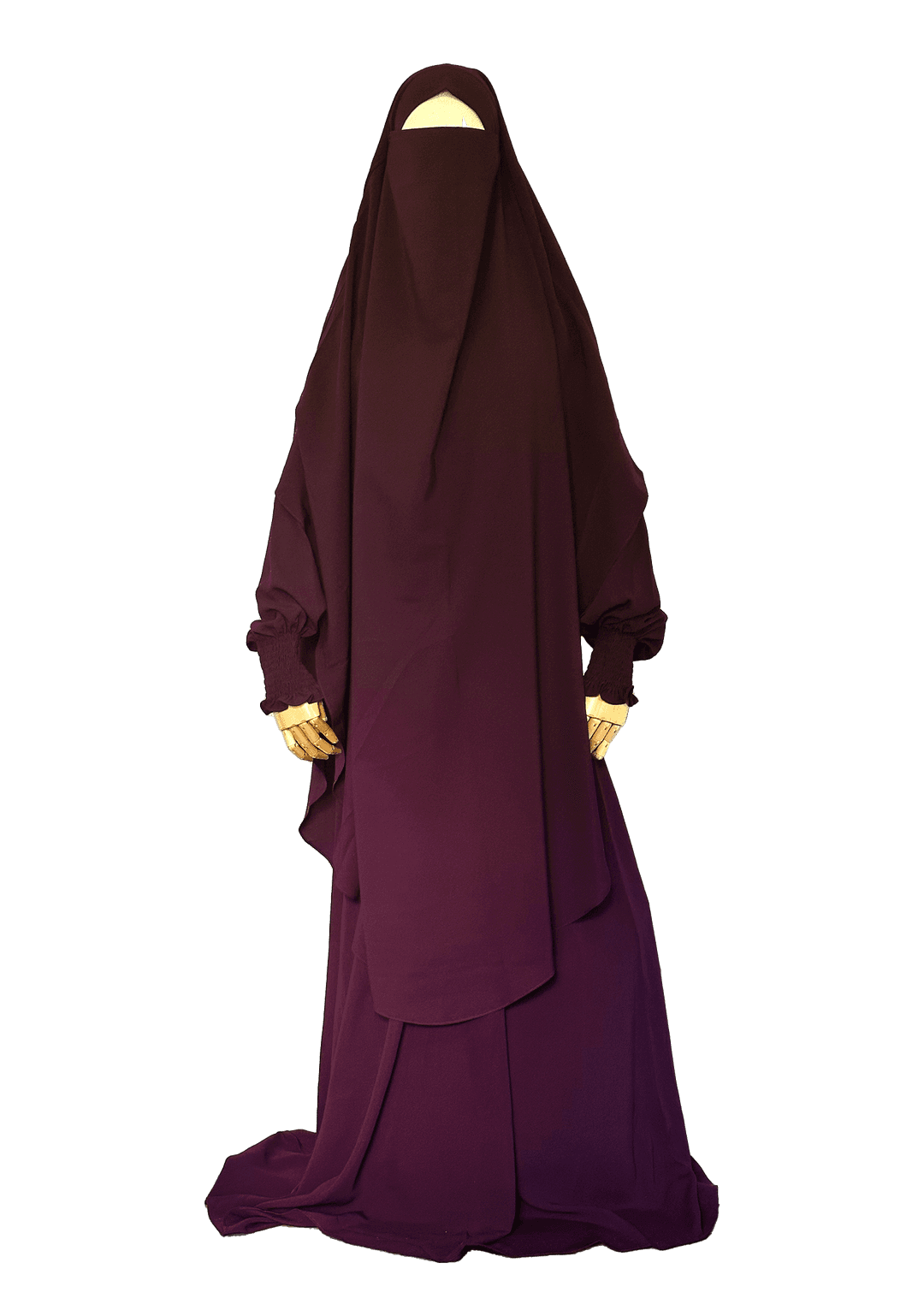 Saleeha 2pc Jilbab - Blackberry