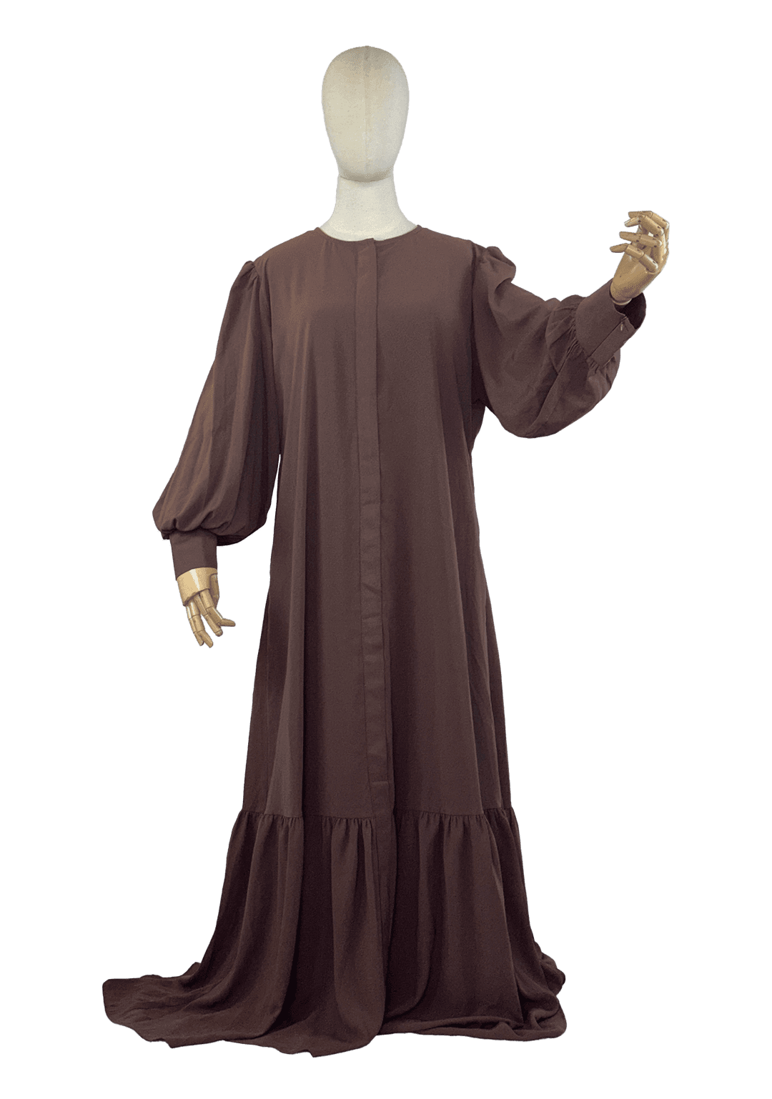 Jamia Fishtail Abaya - Choco Milo