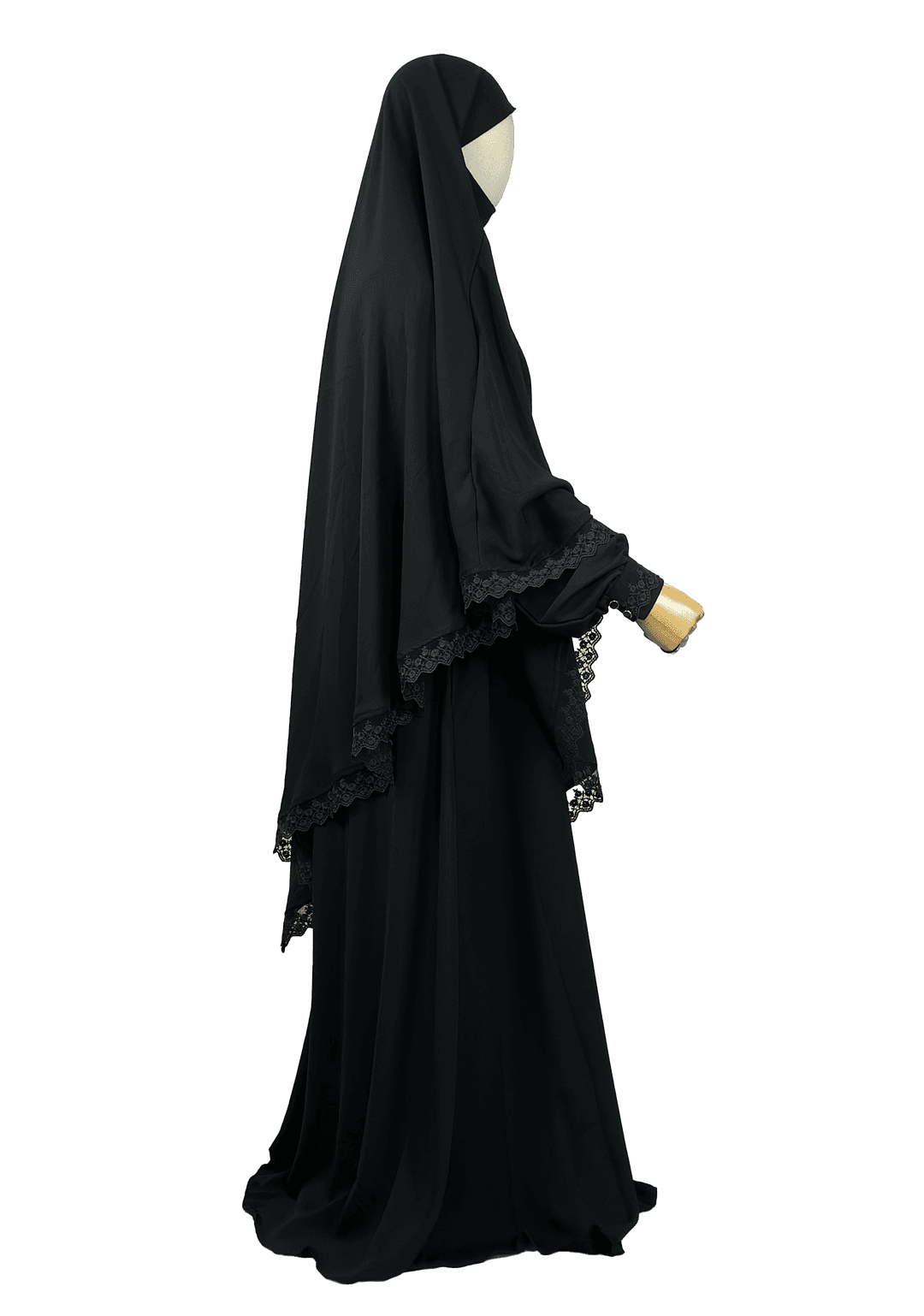Shazia Lace Trim Jilbab