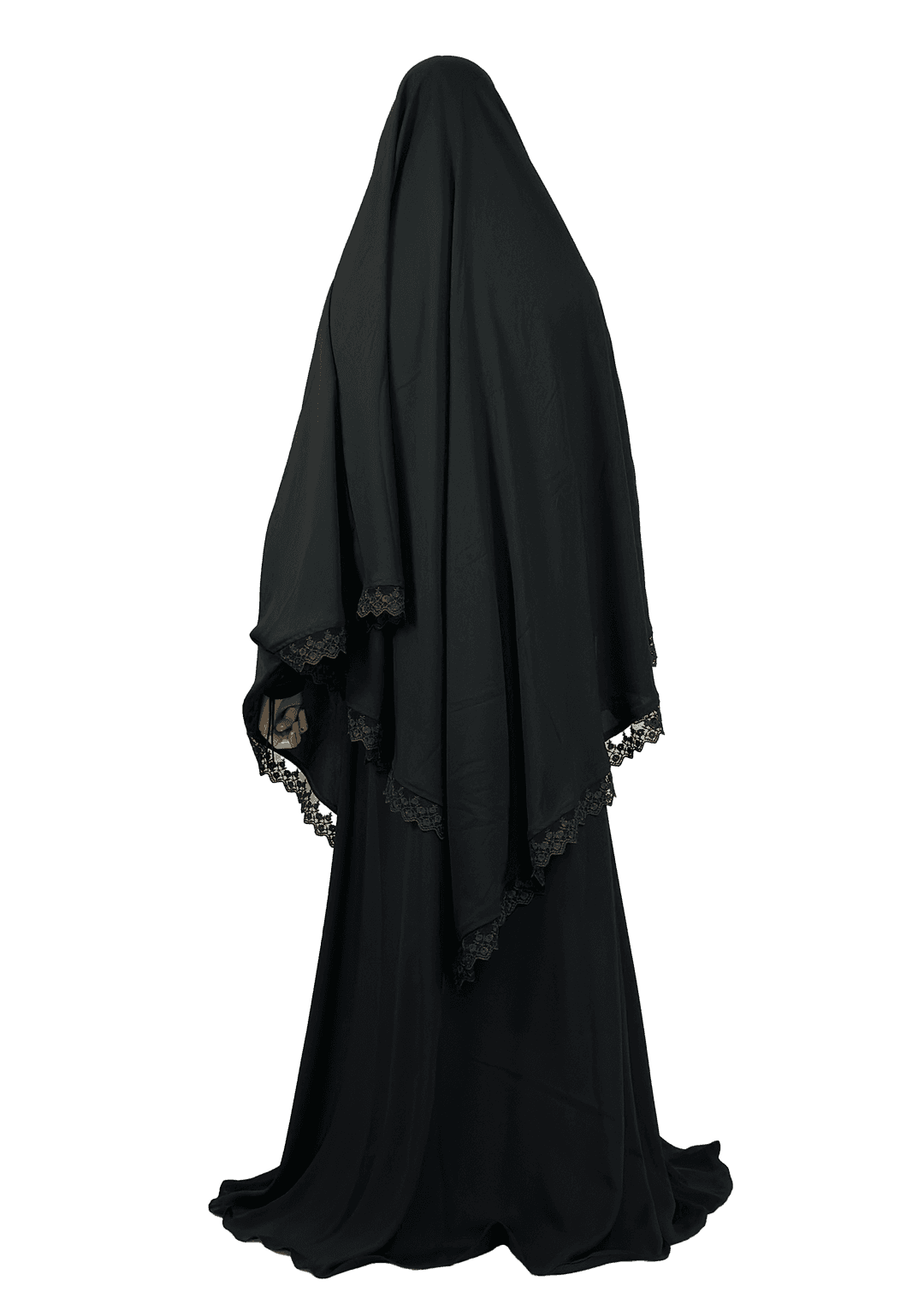 Shazia Lace Trim Jilbab