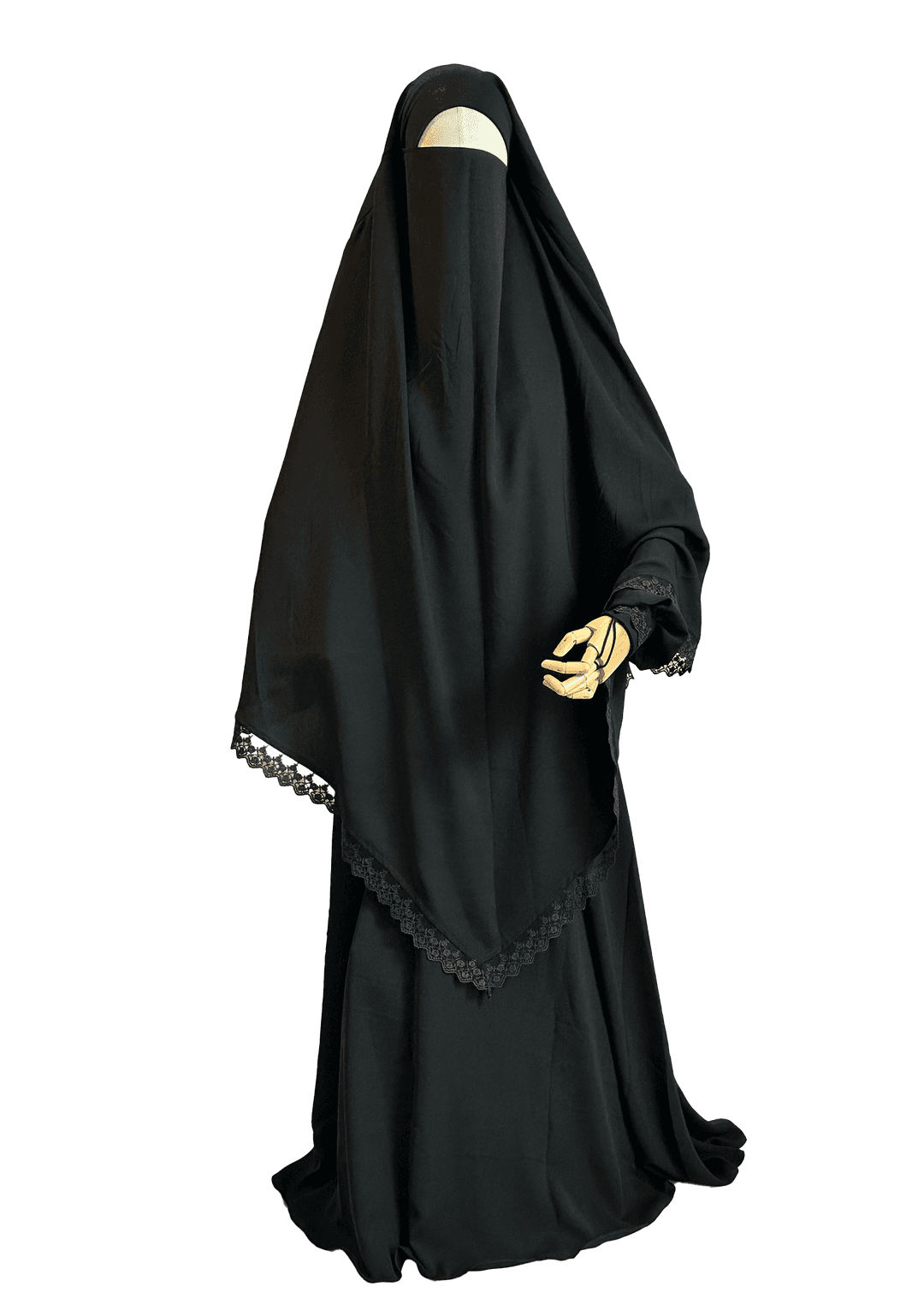Shazia Lace Trim Jilbab