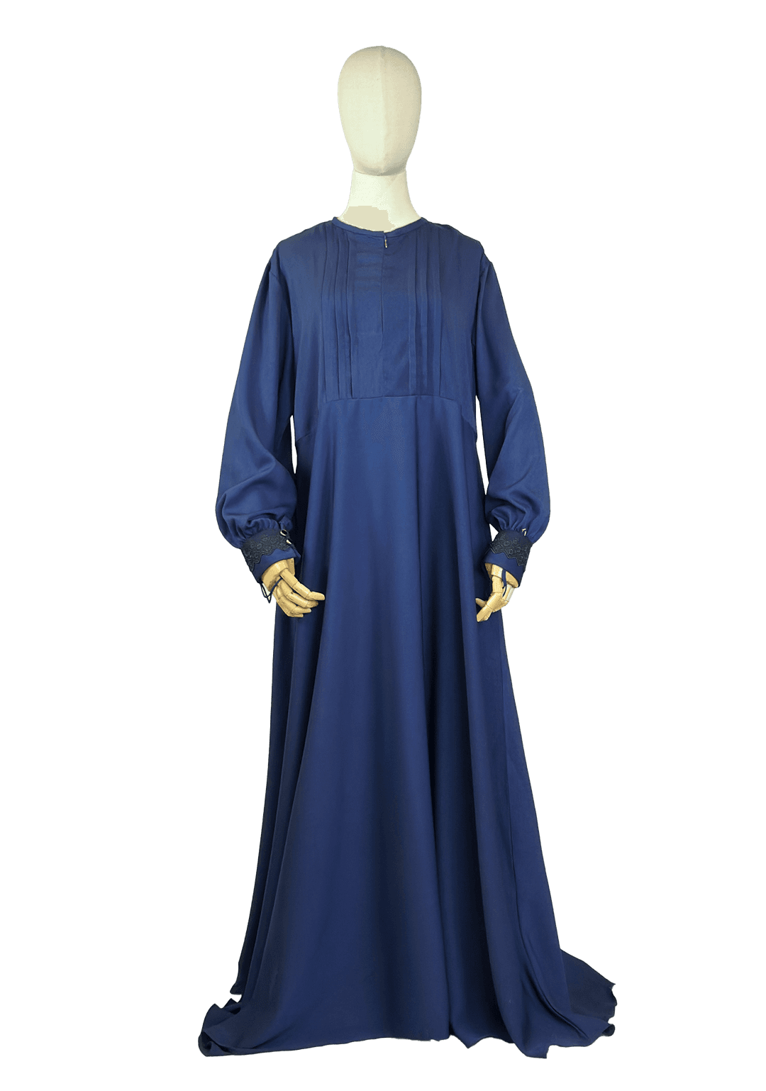 Shazia Lace Trim Jilbab - Sapphire
