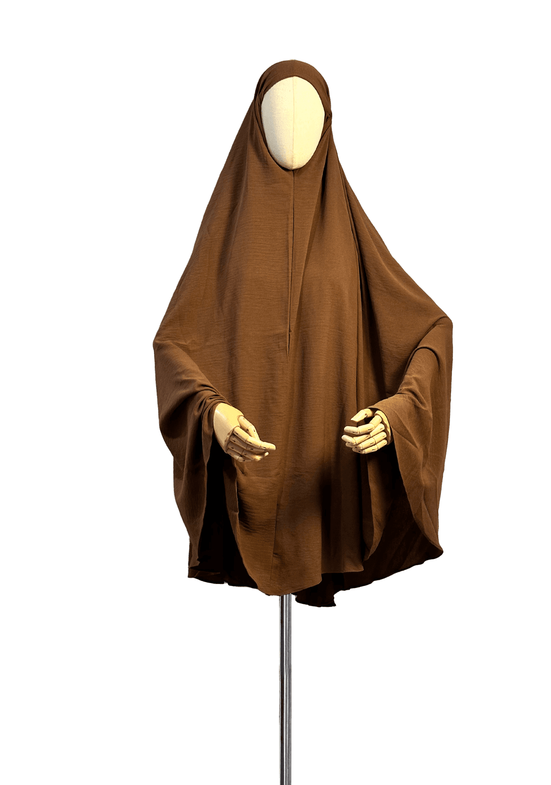 Asmaa Soft Crinkle Khimār - Chocolate Smoke