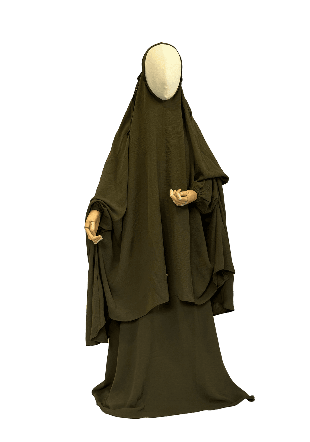 Luthia 2pc Jilbab - Army Green