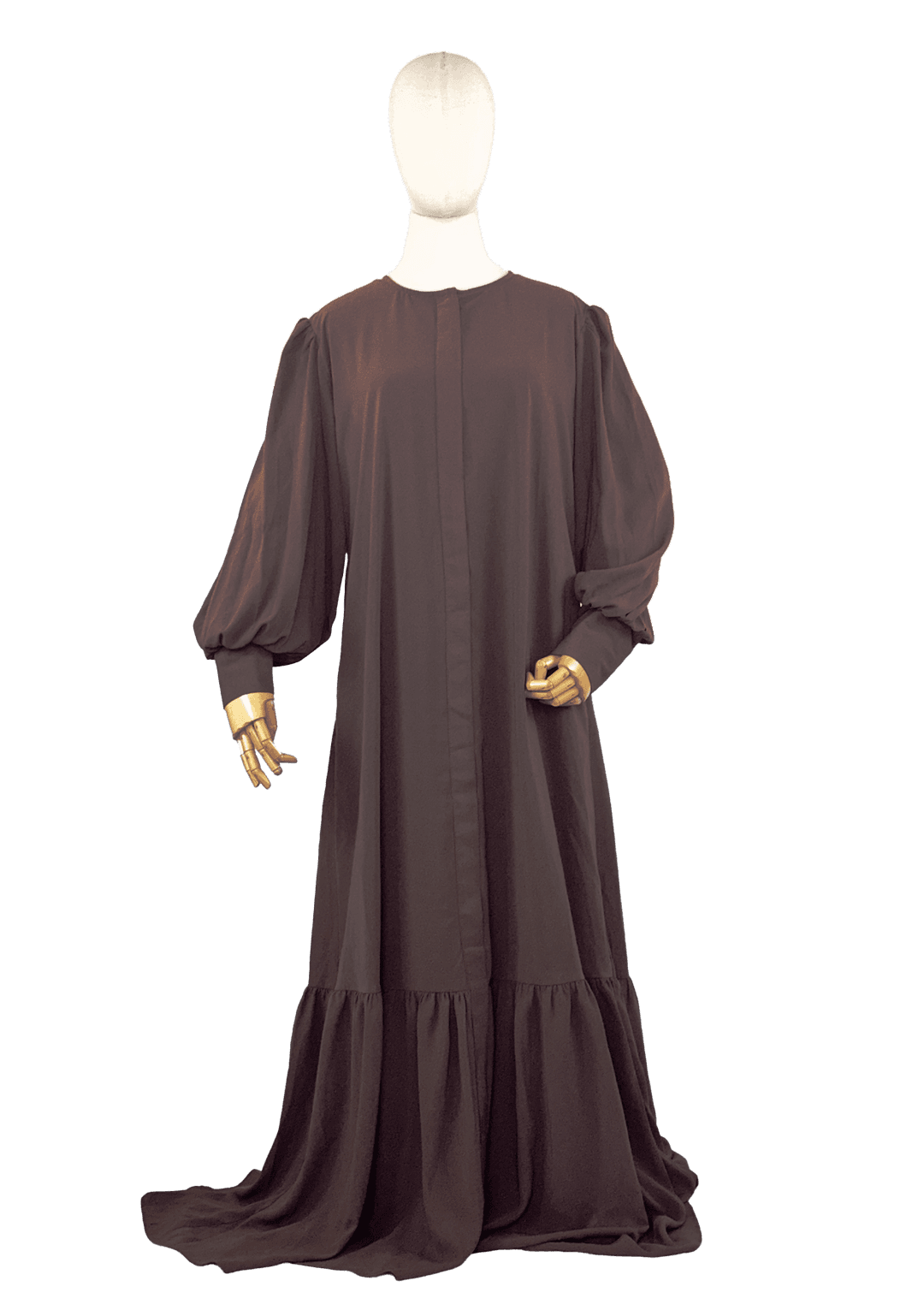 Jamia Fishtail Abaya - Choco Milo