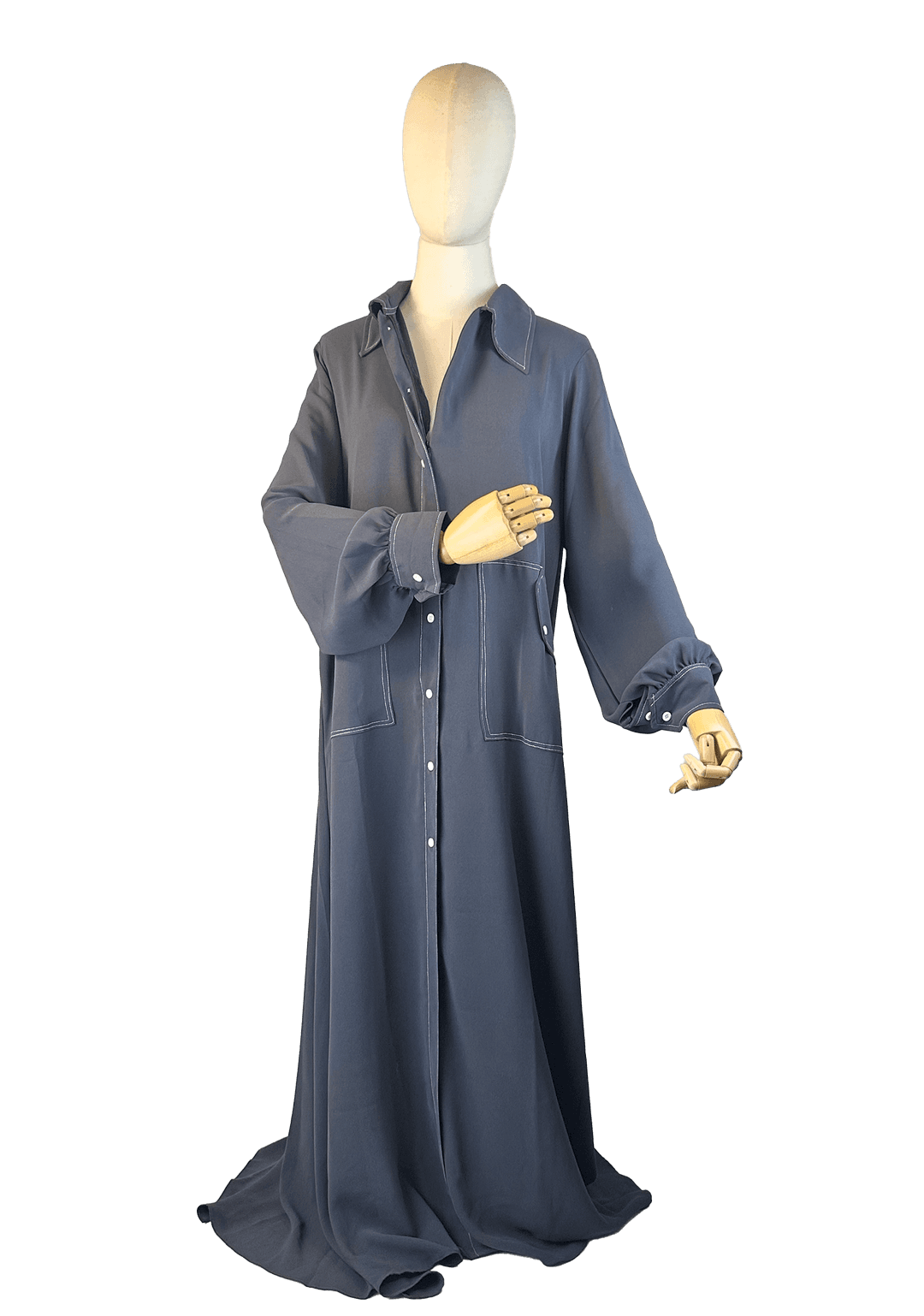 Casual 2pc Jilbab - Dark Grey