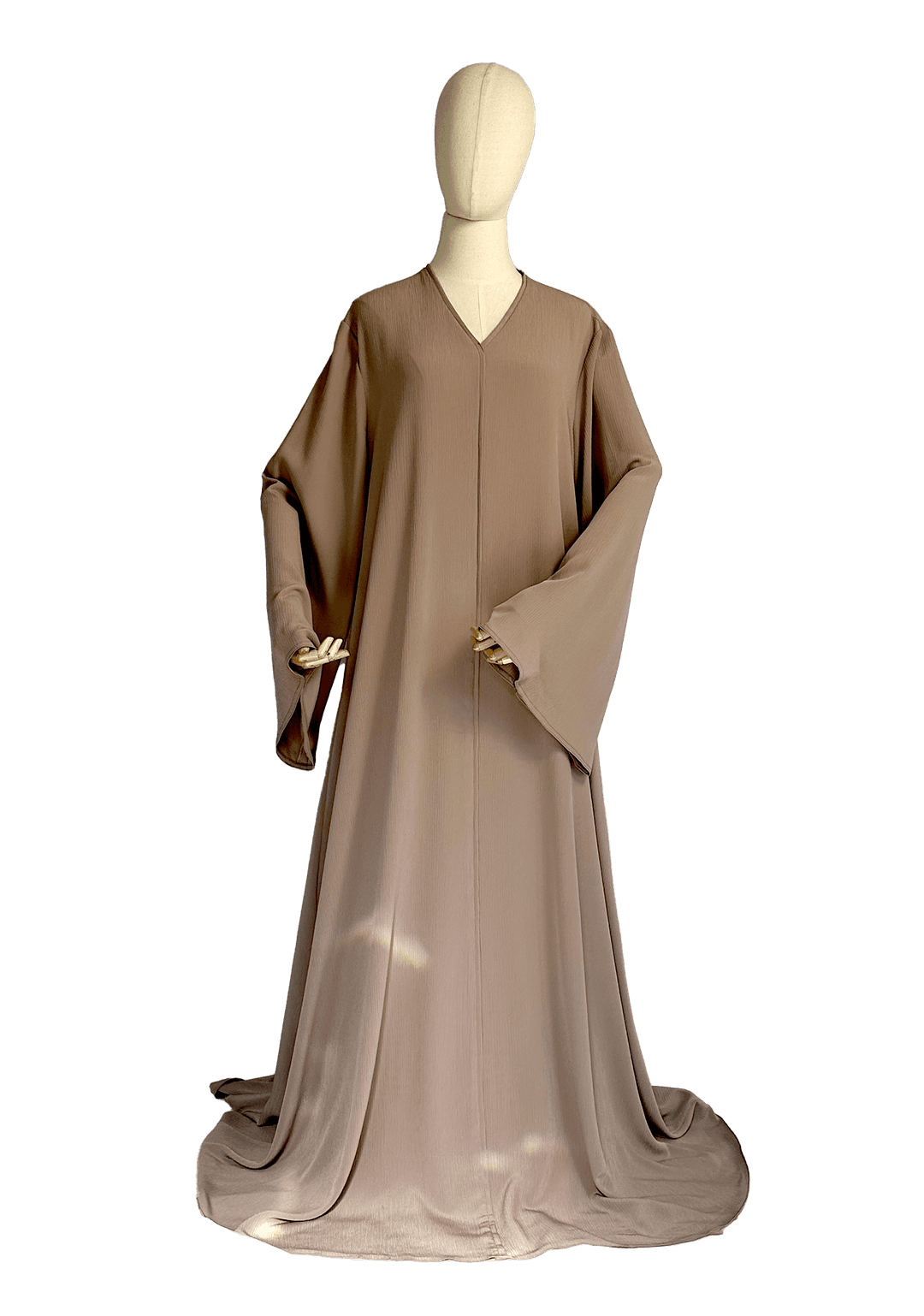Kīmono Belted Abāya - Ecru White