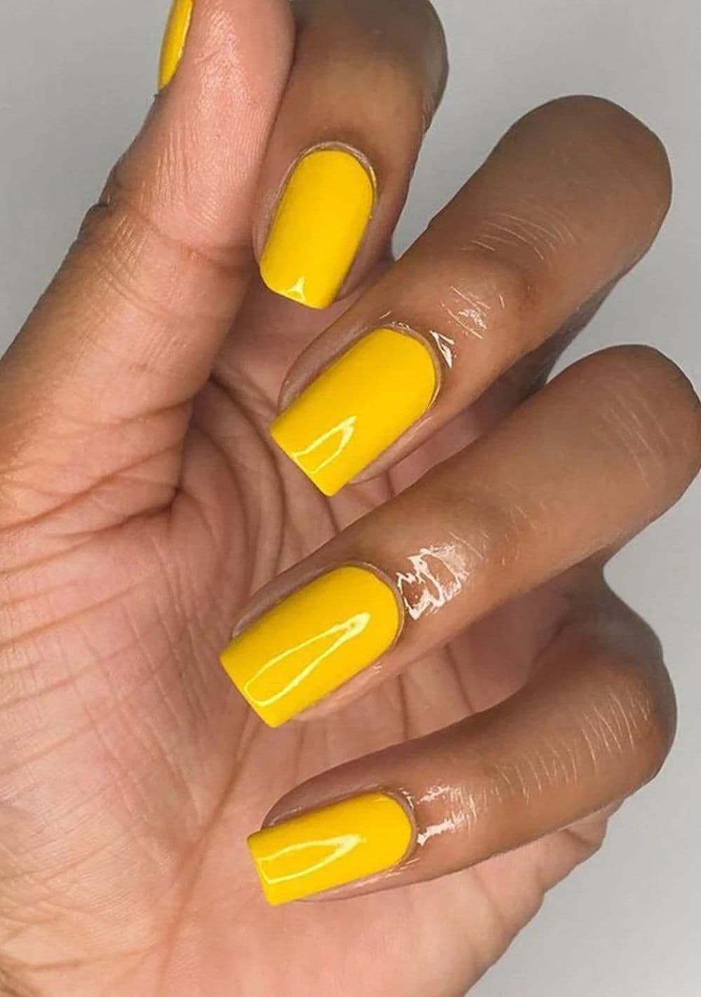 Daffodil Halal Breathable Nail Polish Hand Model