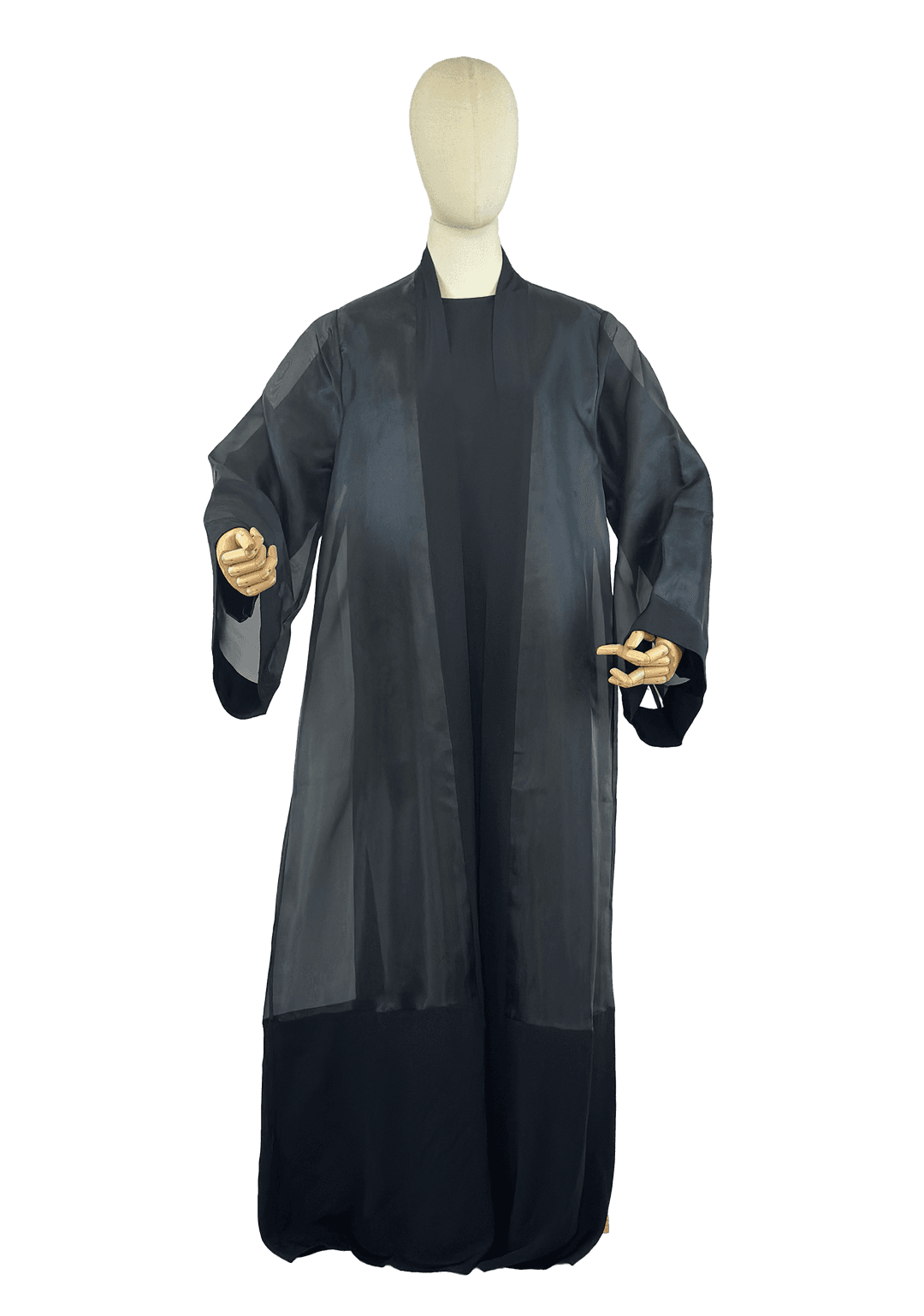 Estee Open Abaya - Black