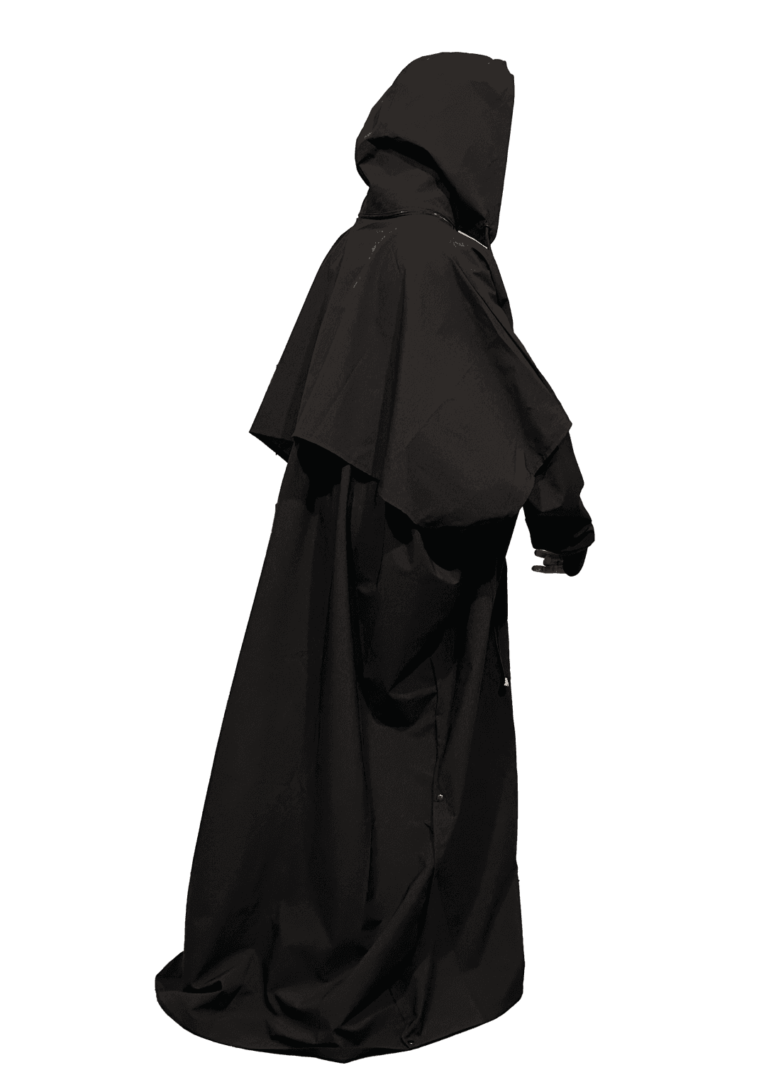 Modern Raincoat Modest Sleeve - Black