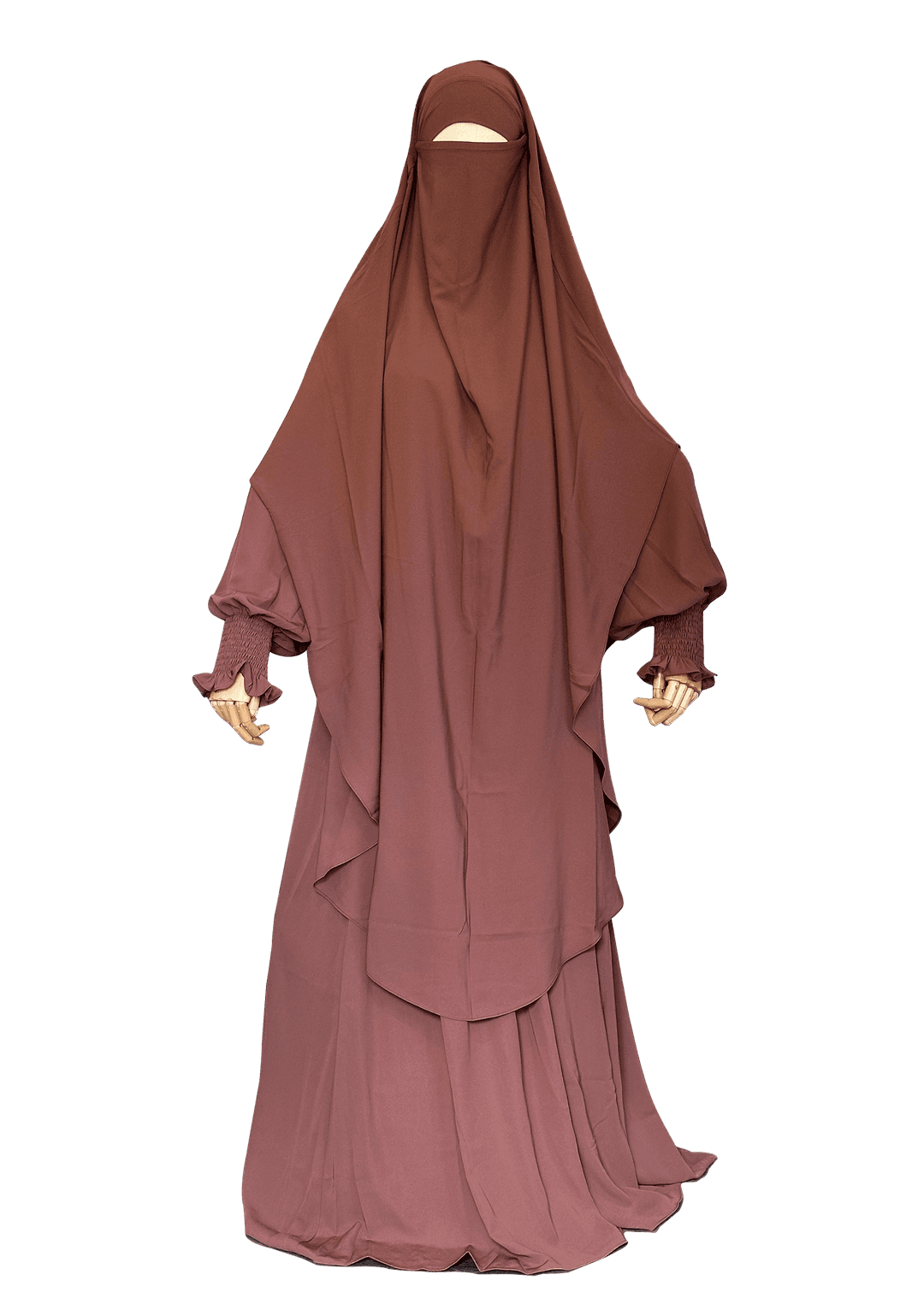 Saleeha 2pc Jilbab - Red Clay