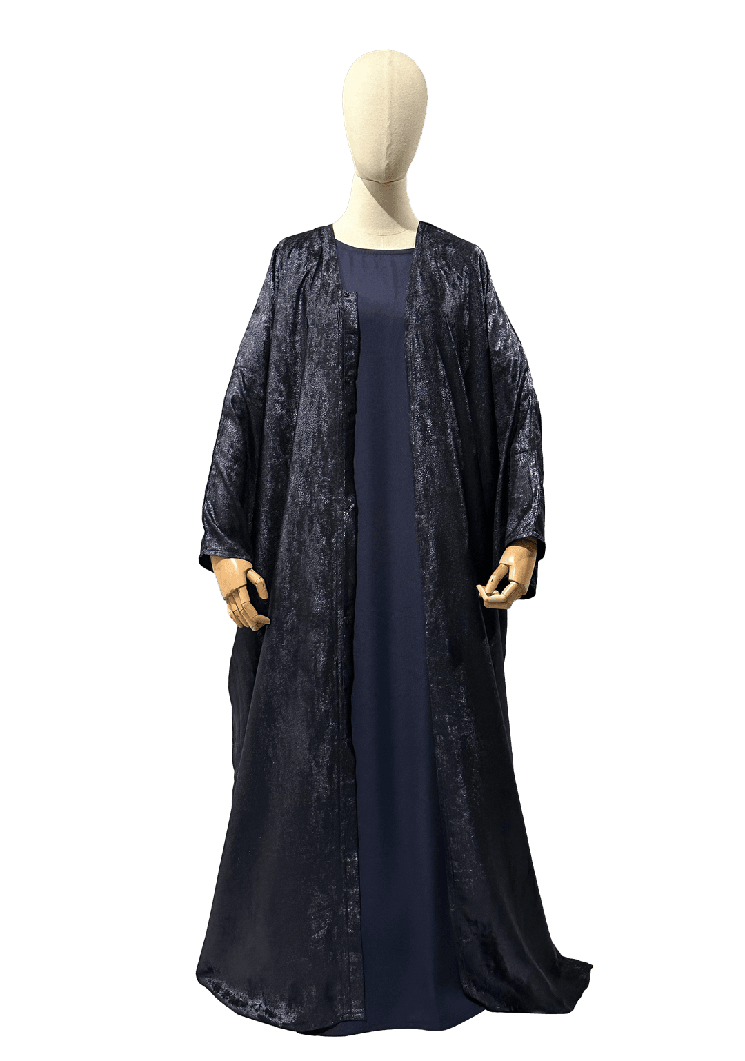 Samreen 3pc Abāya Set - Speckled Black