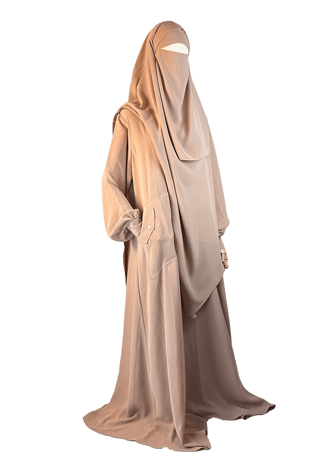Casual 2pc Jilbab - Mellow Peach